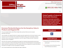 Tablet Screenshot of diffley-wright.com